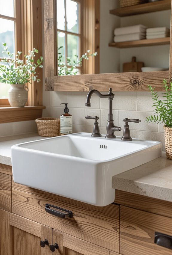 rustic farmhouse apron sinks