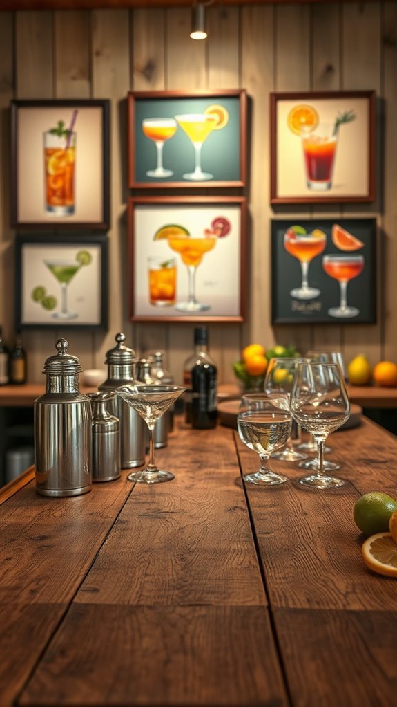 rustic farmhouse bar decor