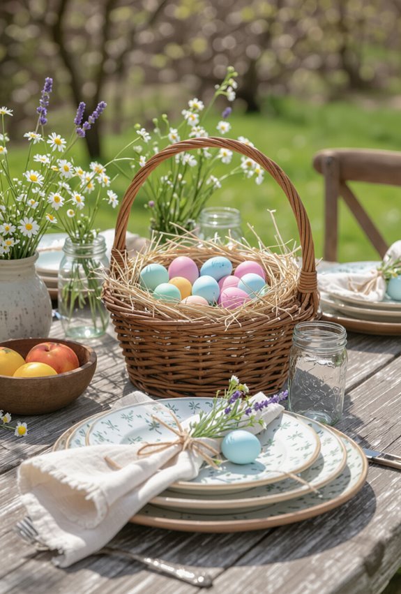rustic farmhouse easter table