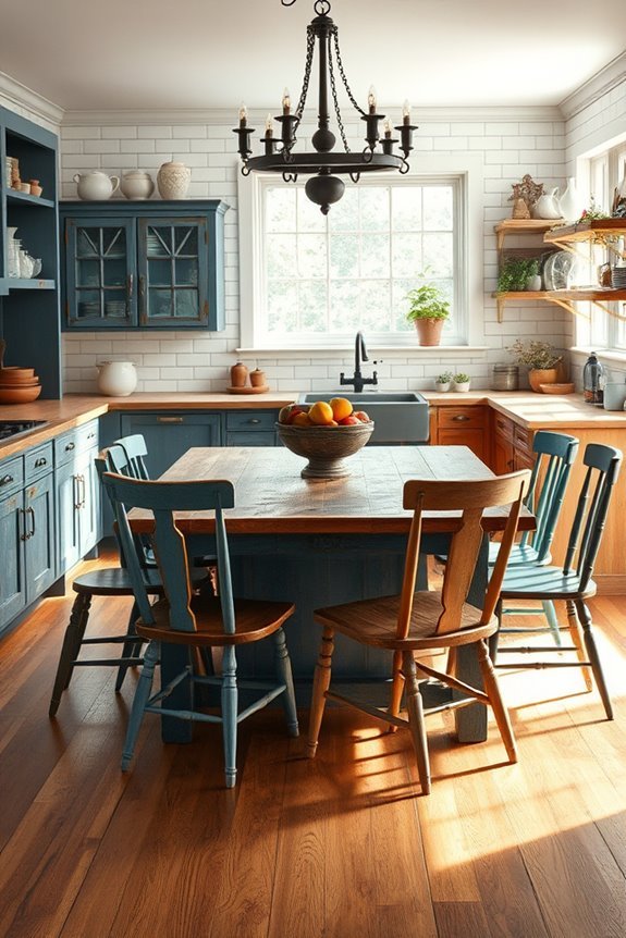 rustic farmhouse kitchen charm