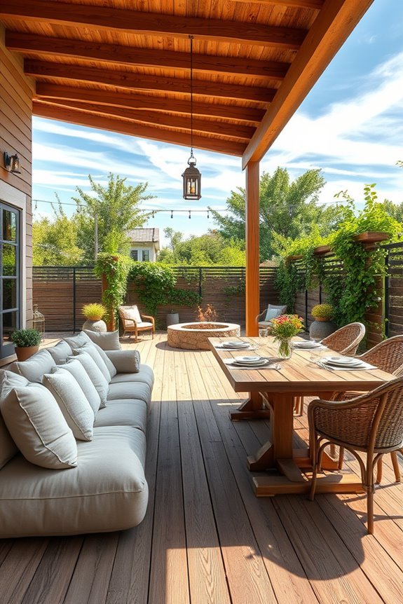 rustic farmhouse patio decor