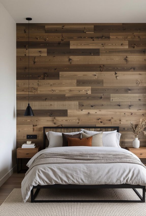rustic faux shiplap warmth