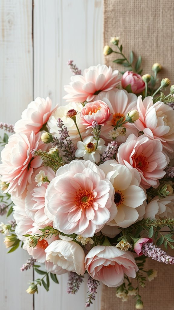 rustic floral warmth and elegance
