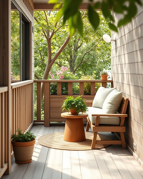 rustic furniture for relaxation