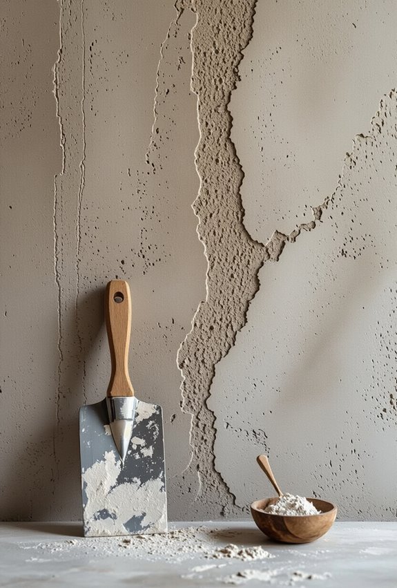 rustic hand troweled cement texture