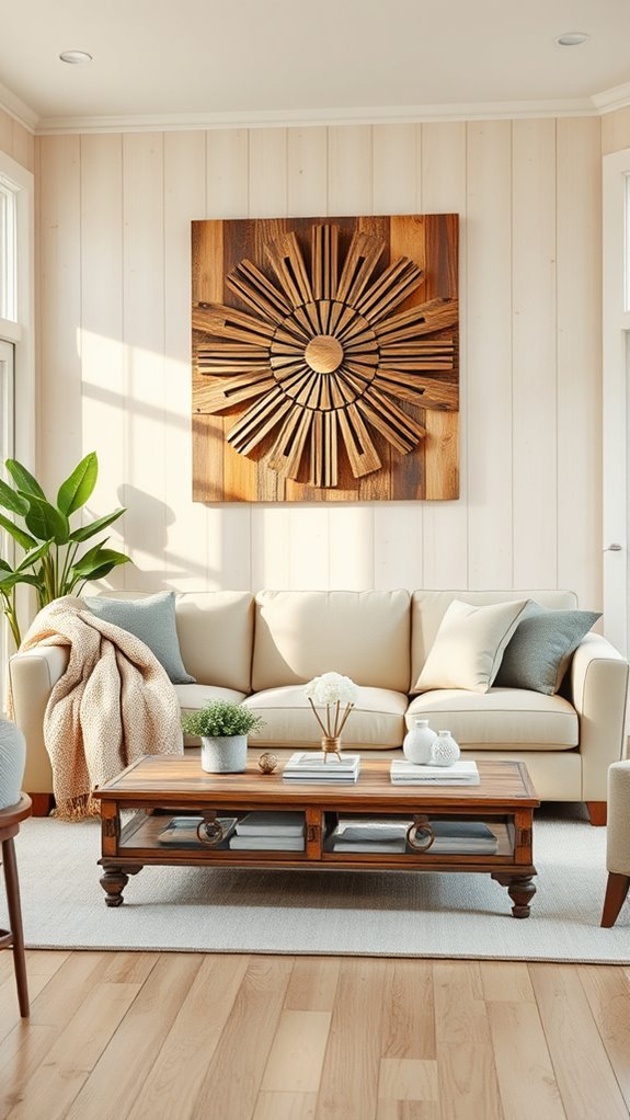 rustic handcrafted wood decor