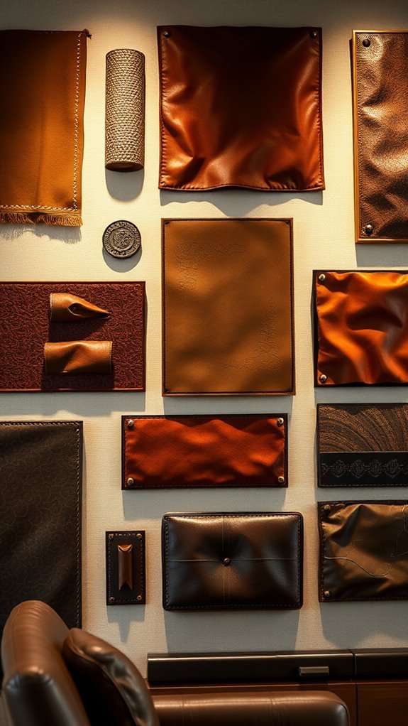 rustic leather wall decor