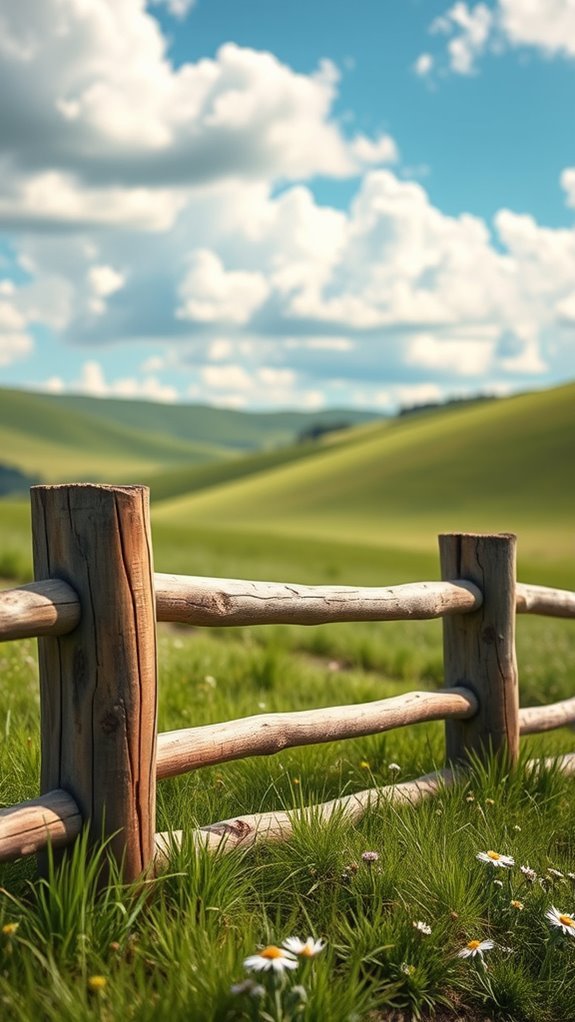 rustic log fence benefits