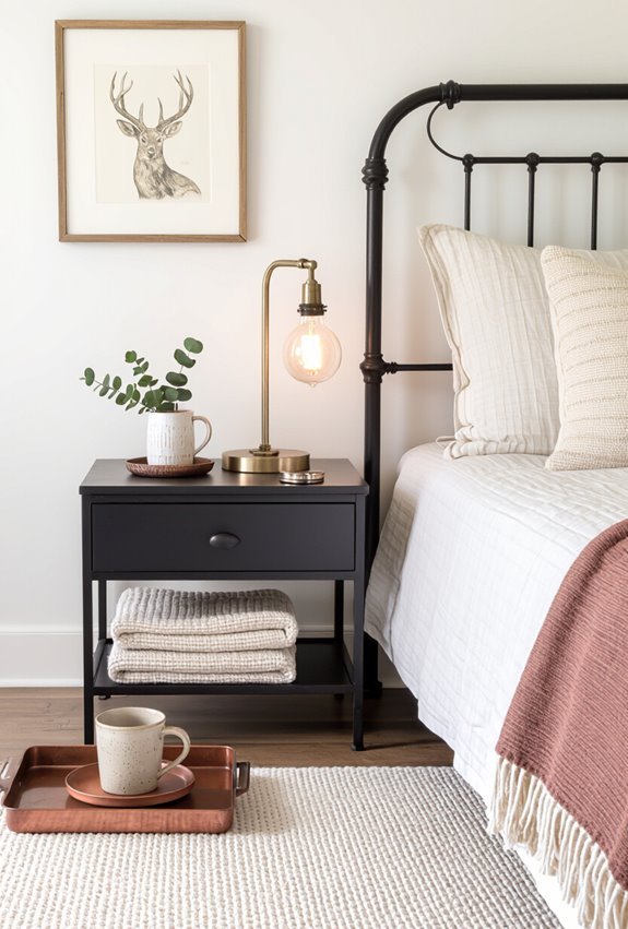 rustic metals for warm character