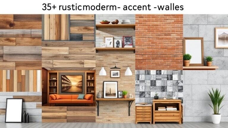 rustic modern accent walls