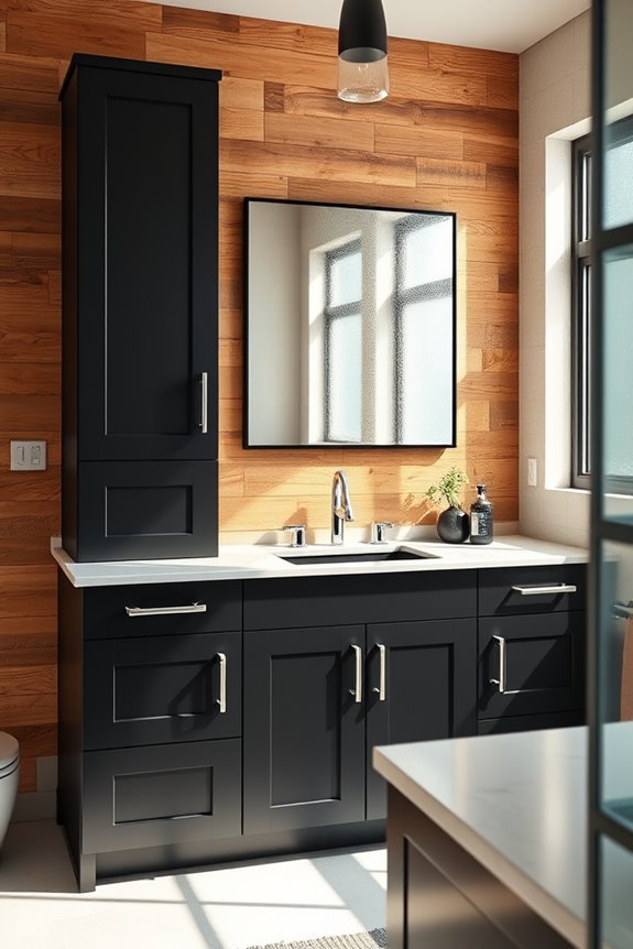 rustic modern bathroom design