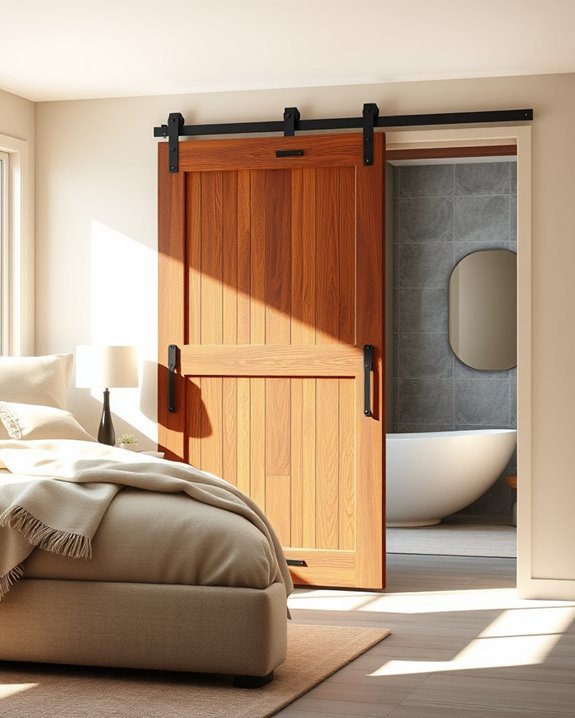 rustic modern sliding doors