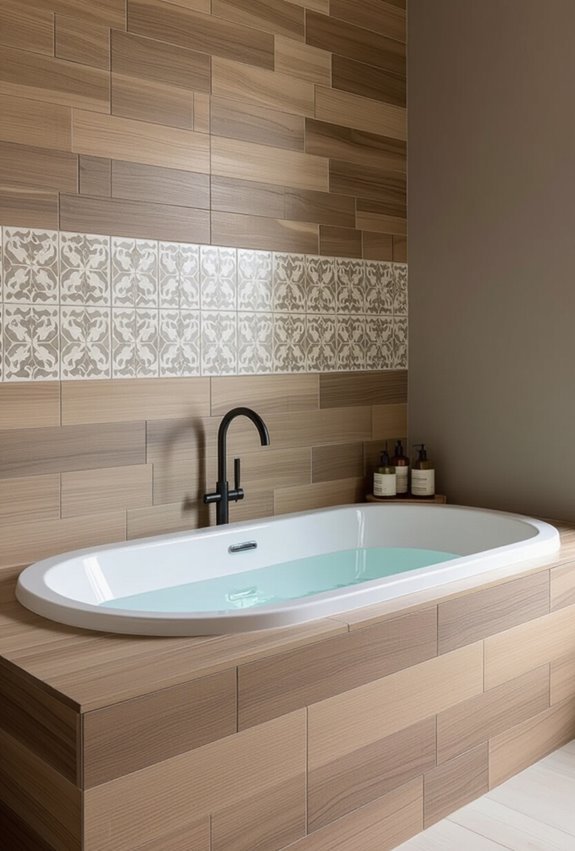 rustic modern wood grain mixing