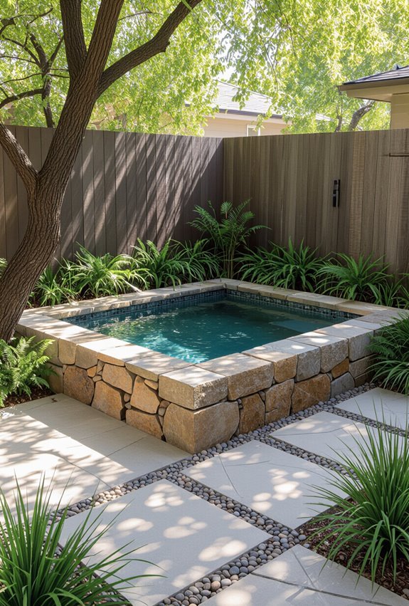 rustic natural stone plunge
