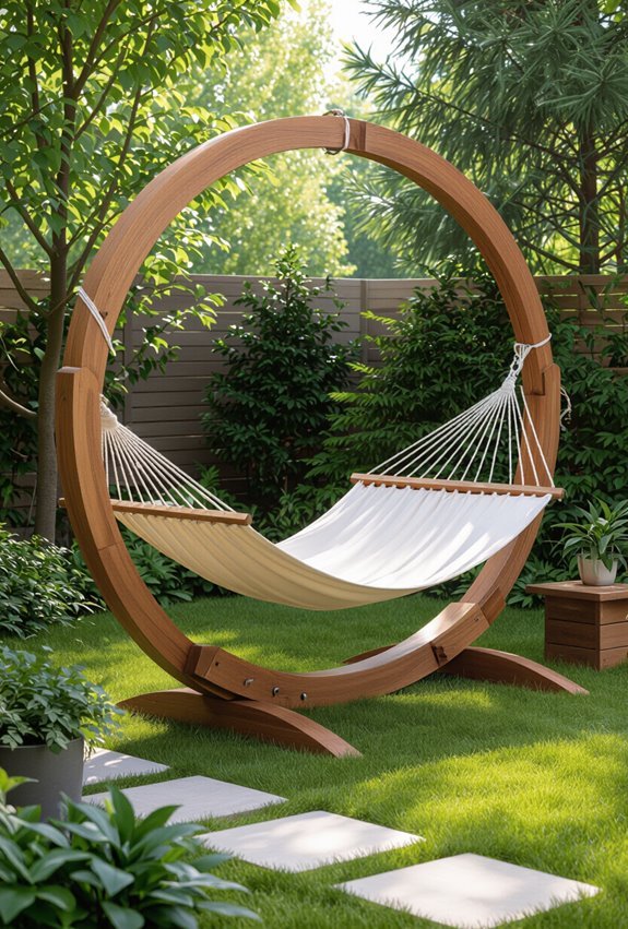 rustic portable reclaimed wood hammock