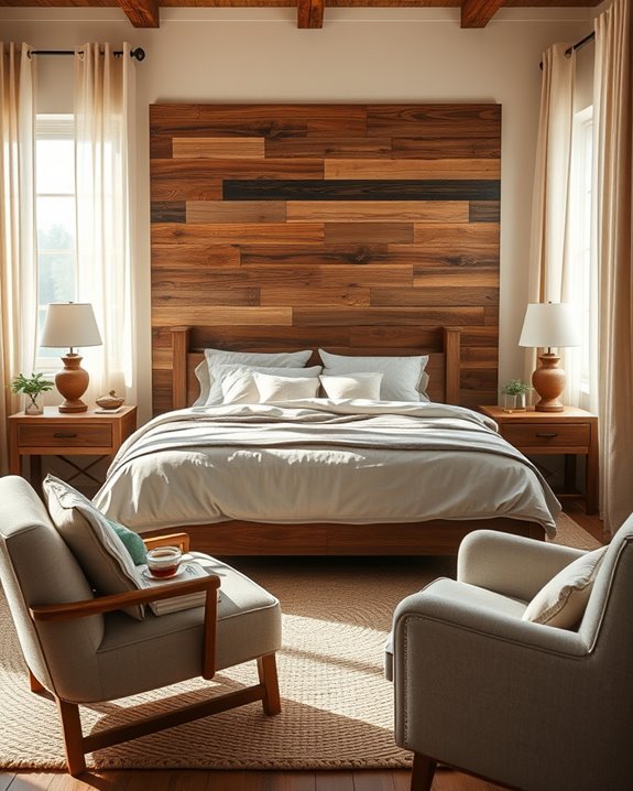 rustic reclaimed wood accents