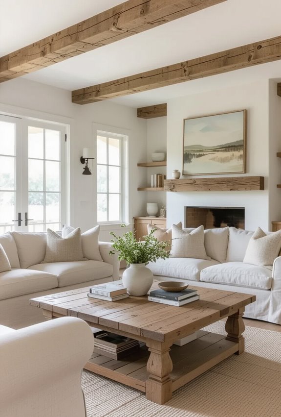 rustic reclaimed wood accents