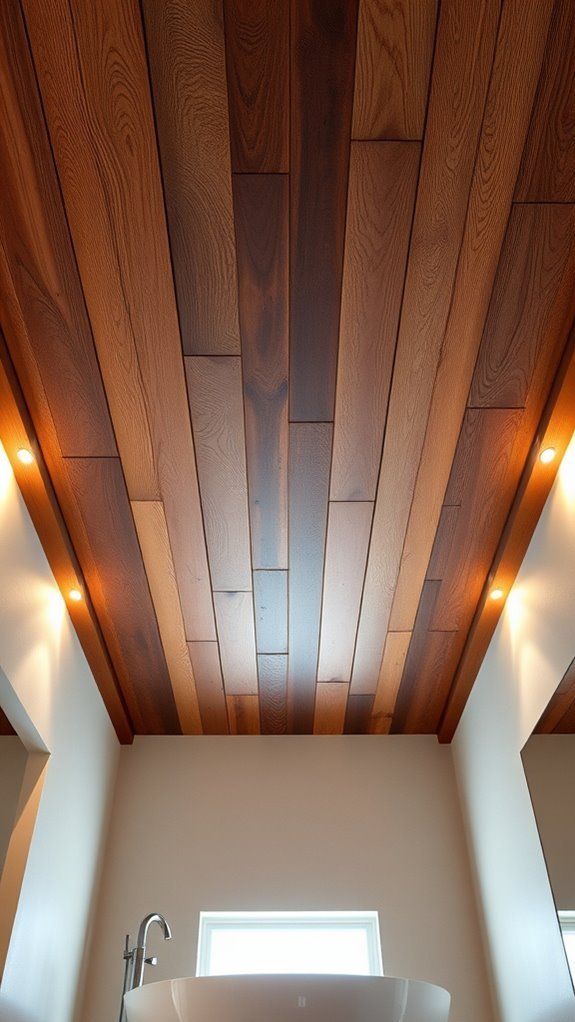 rustic reclaimed wood ceiling