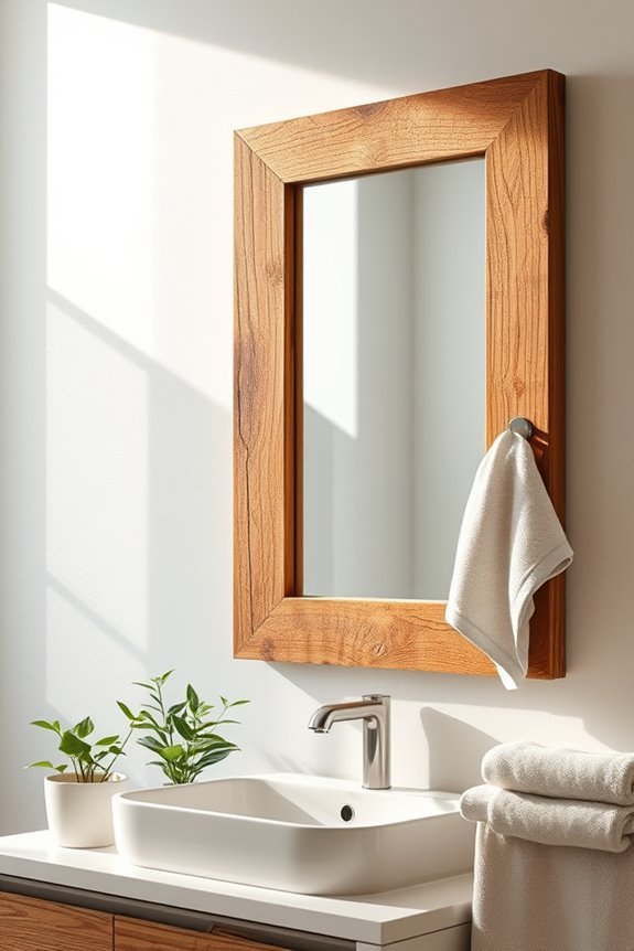 rustic reclaimed wood mirrors