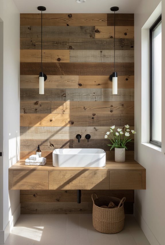 rustic reclaimed wood walls