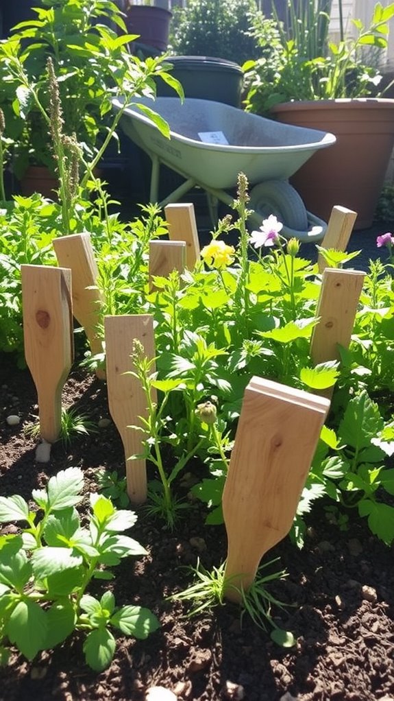 rustic scrap wood markers