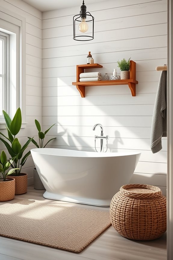 rustic shiplap bathroom decor
