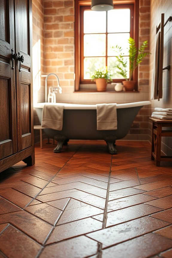 rustic terracotta tile charm