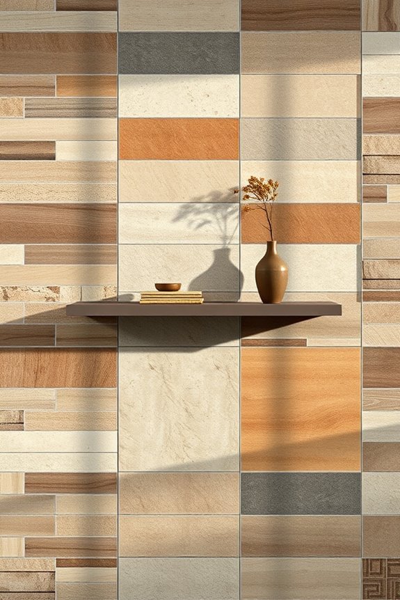 rustic tile warmth and charm