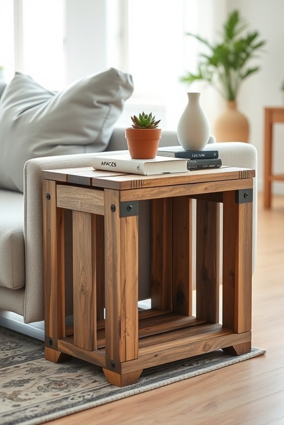 rustic upcycled wooden crate