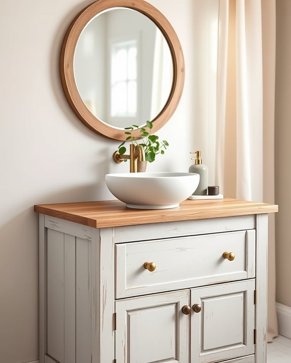 rustic vanity makeover project