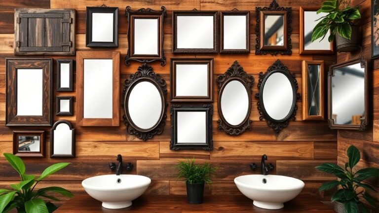 rustic vanity mirror inspiration