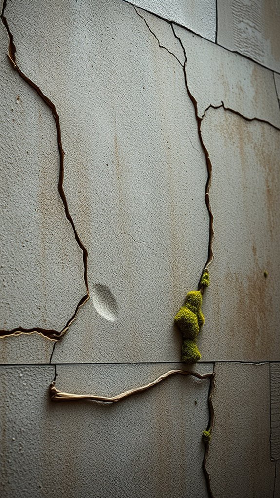 rustic weathered concrete aesthetics