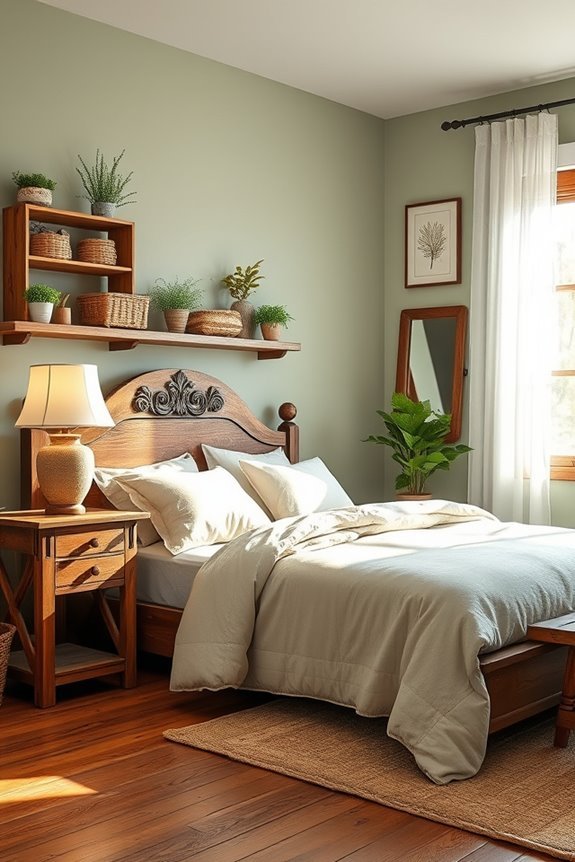 rustic wood furniture charm