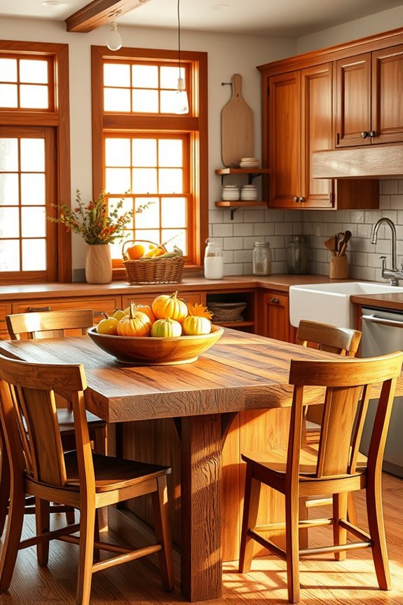 rustic wood kitchen decor