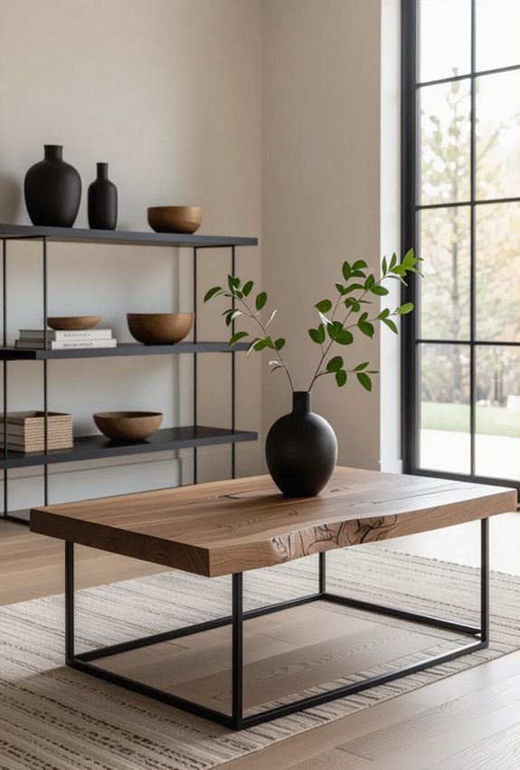 rustic wood meets blackminimalism