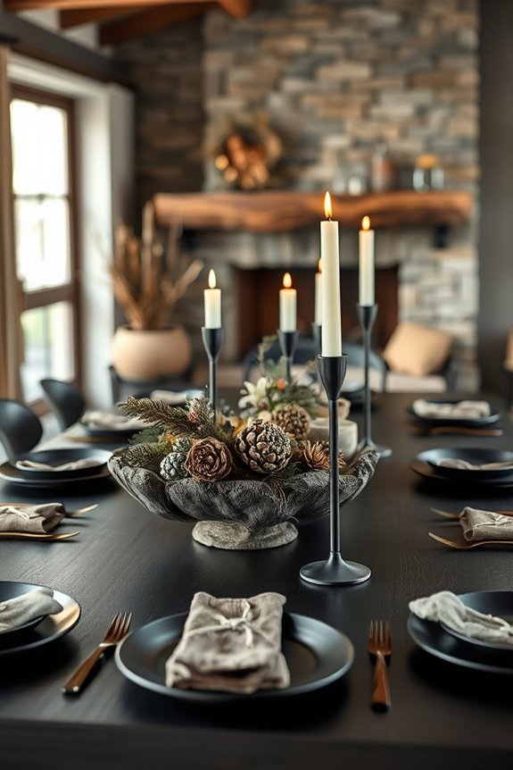 rustic wood meets metal