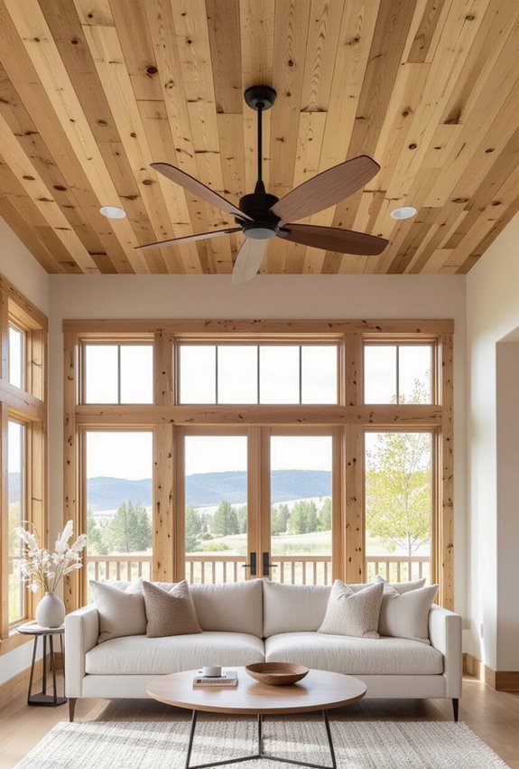 rustic wooden ceiling comfort