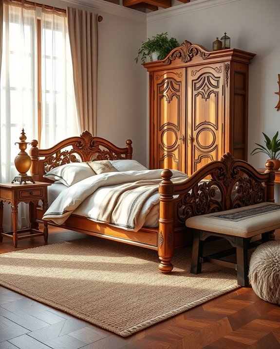 rustic wooden furniture charm
