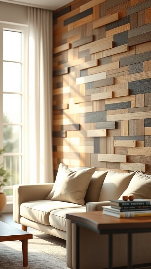 rustic wooden wall accents