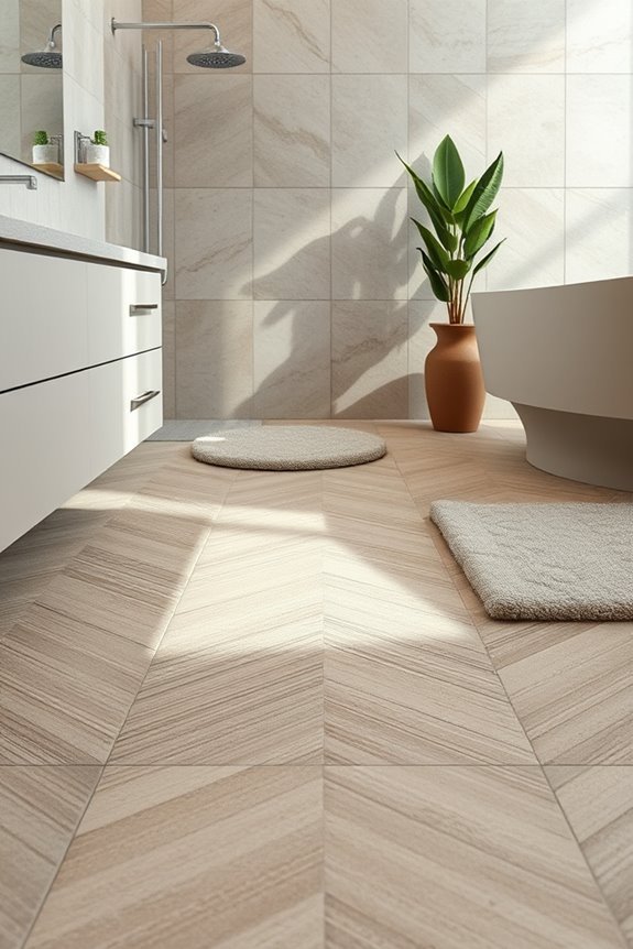safe easy clean bathroom tiles