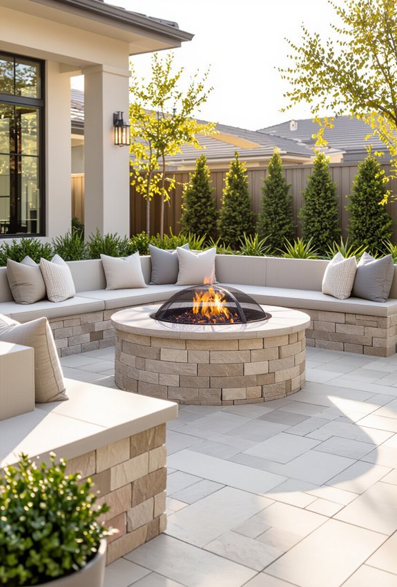 safe family friendly low maintenance firepit