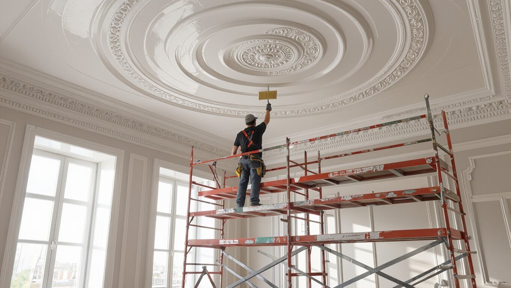 safe high ceiling painting
