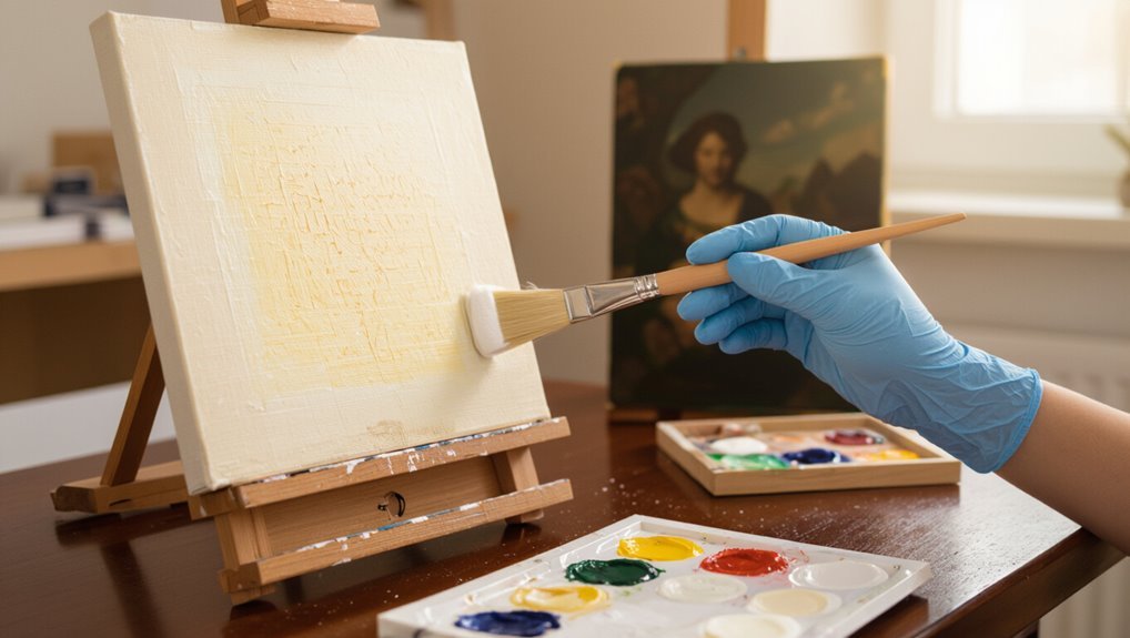 safe oil painting cleaning