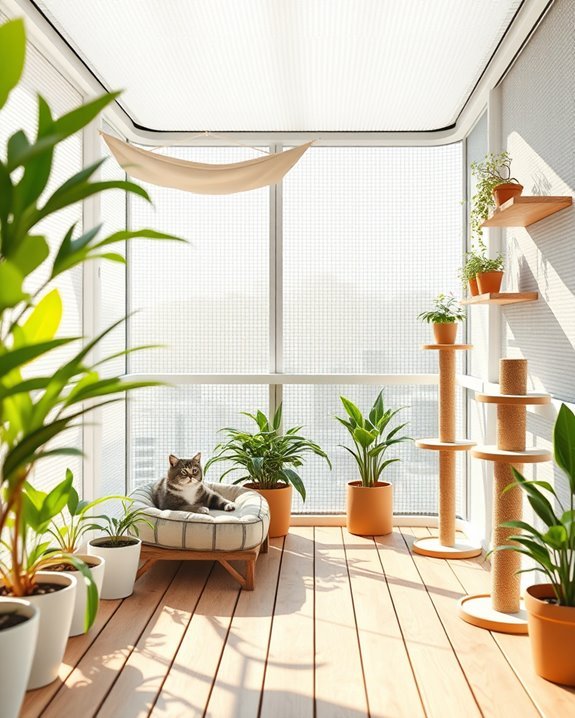 safe outdoor cat enclosures