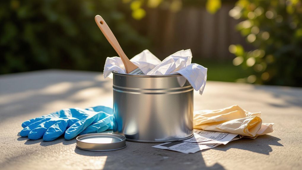 safe paint can disposal