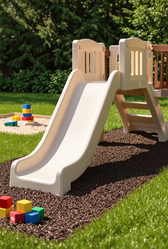 safe slide with guardrails