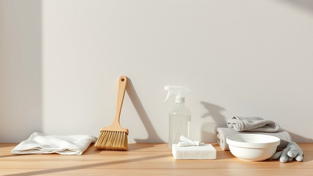 safe wall cleaning checklist