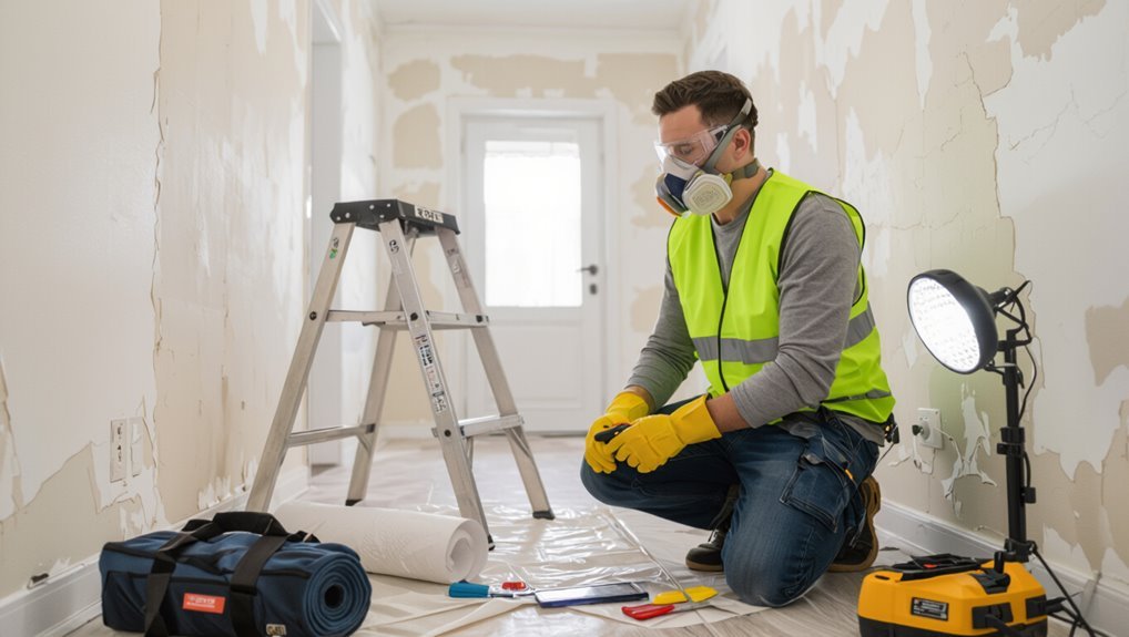 safety gear and ventilation
