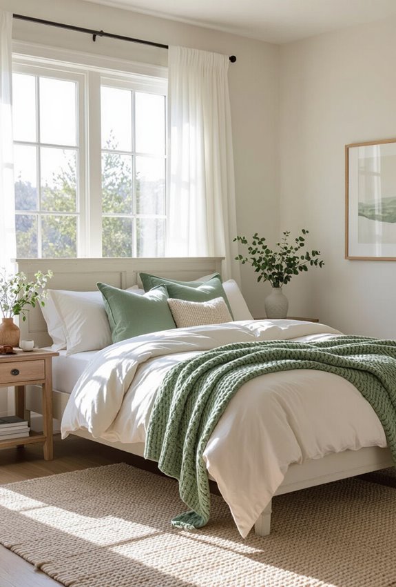 sage cream farmhouse charm