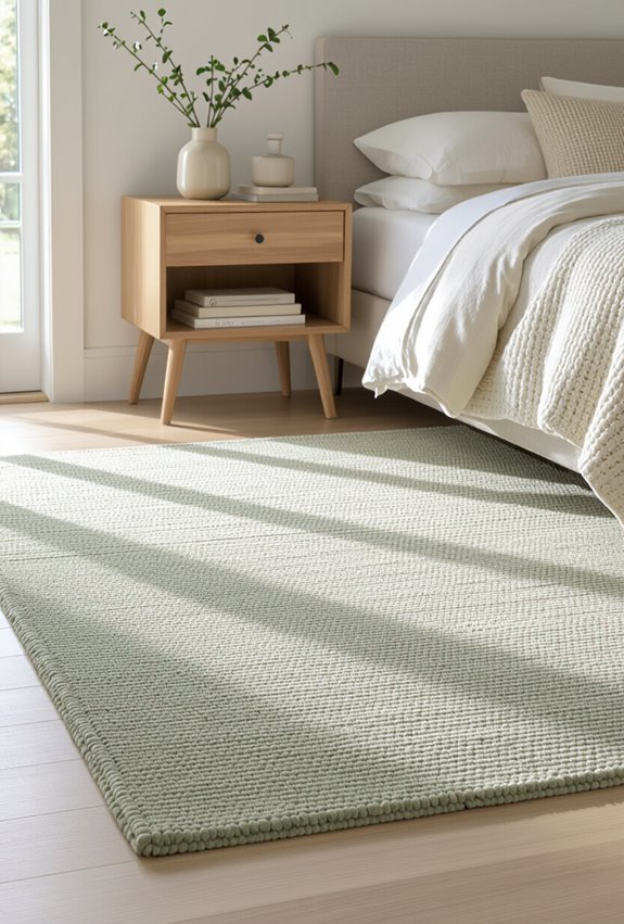sage cream handwoven jute rugs